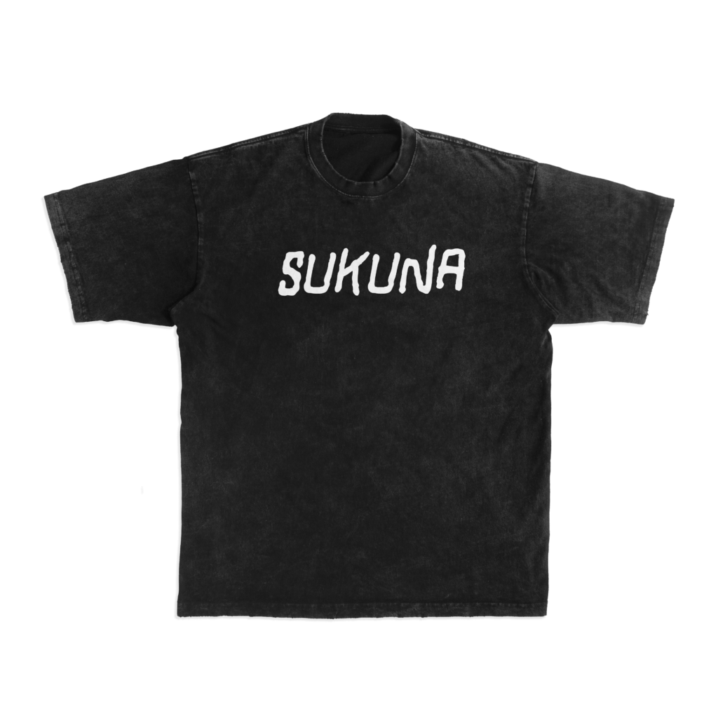 Sukuna Pink Design black front Sukuna Text White