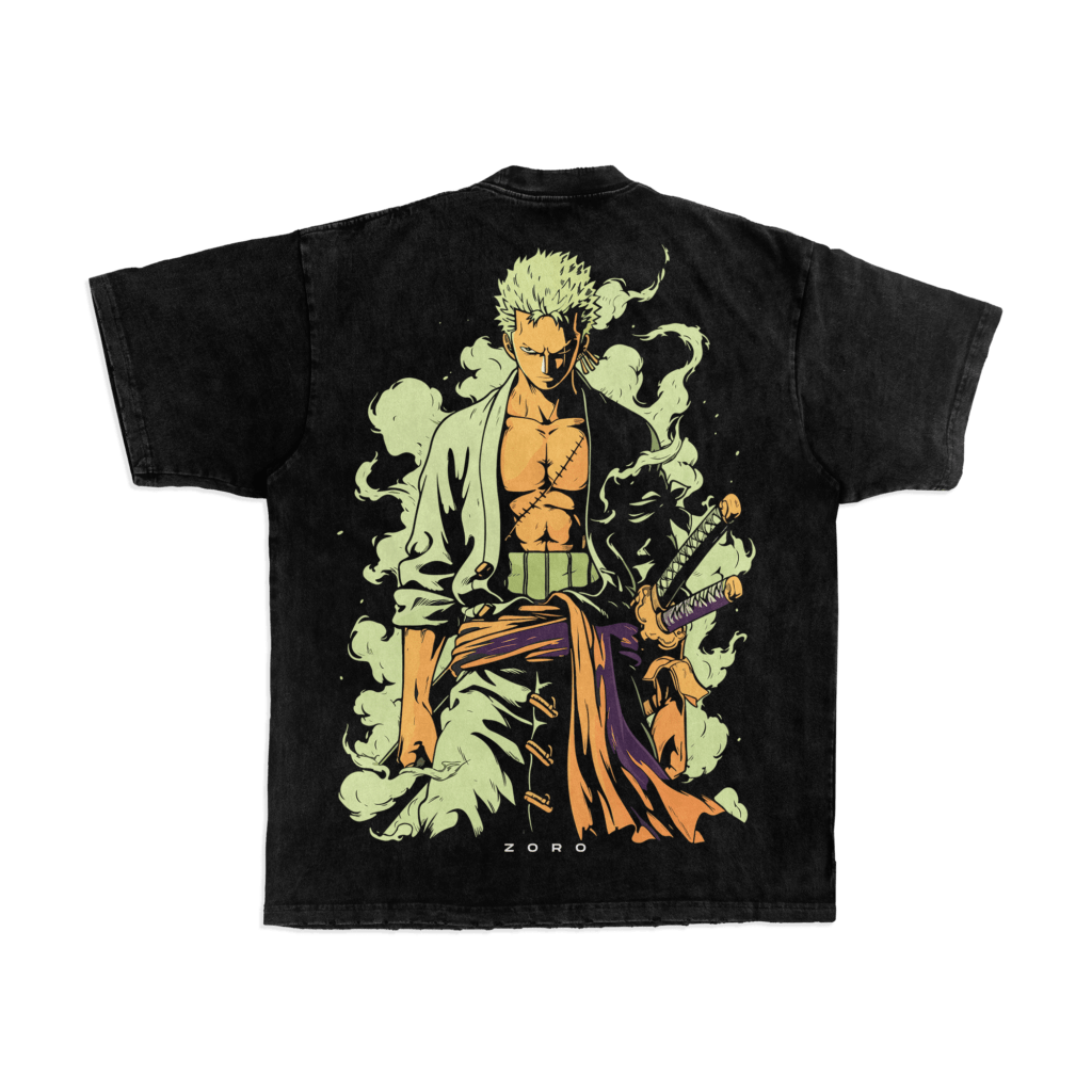 Roronoa Zoro – One Piece Dual Print Oversized T-shirt